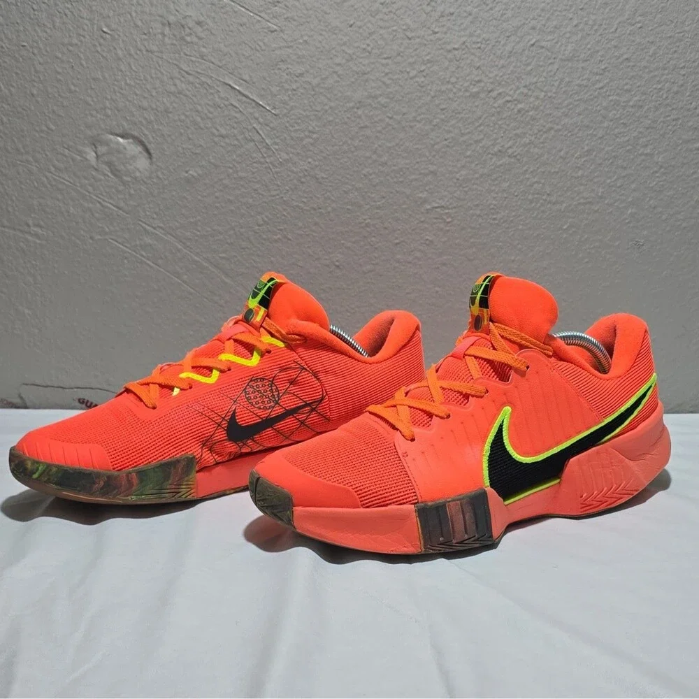 Nike Zoom Challenge Pickleball Shoes Hyper Orange Volt FQ4154-800 Men Size 11